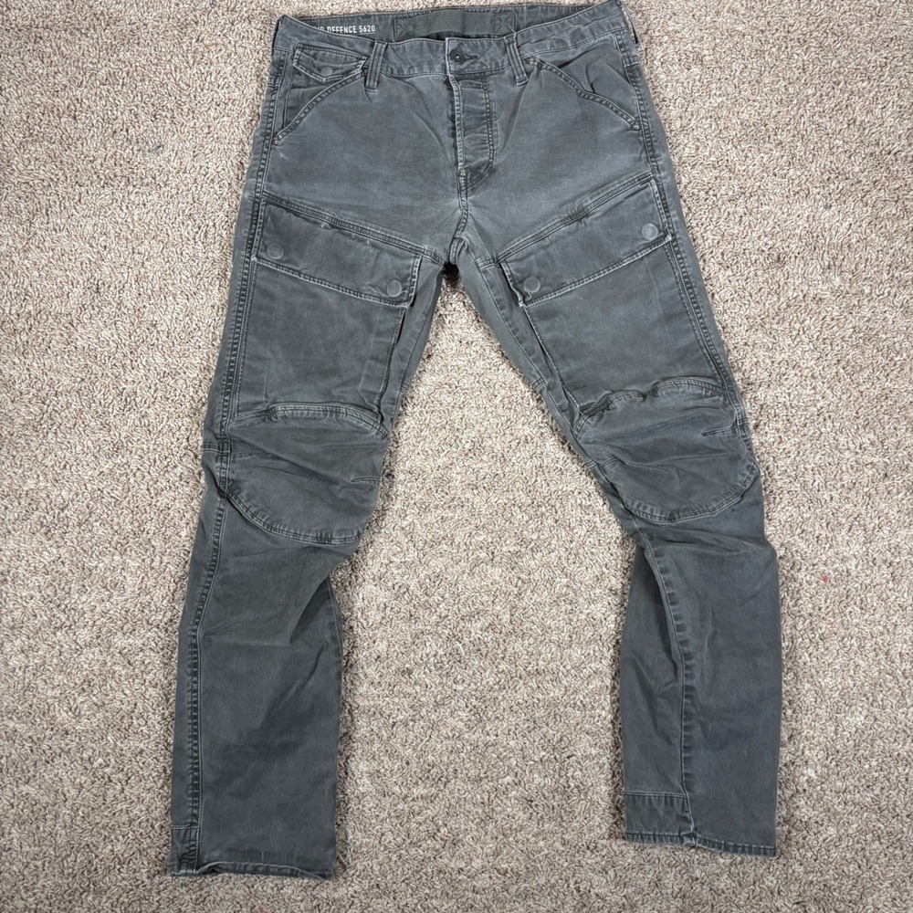 G-Star Raw Air Defence 5620 3D Slim Cargo Pants Grey Mens 30x30 D00771-4893-5104